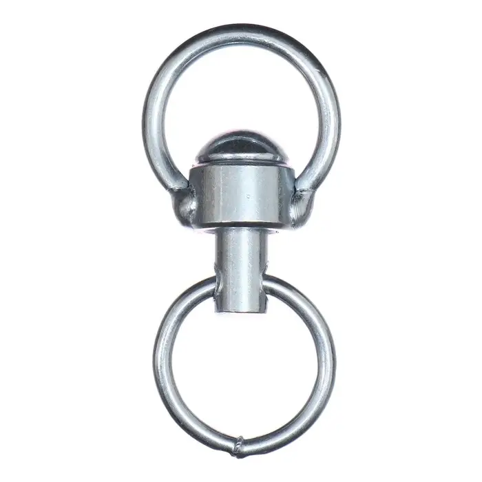 Вертлюг с кольцом, малый,(дл. 6 см, ширина-3 см, дл. кольца 3.7 см, толщина проволоки 0.3 см)