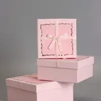 Наборок коробок 3 в 1 прямоугольные 19*19*9.8 17*17*8.0 15*15*6.5 см