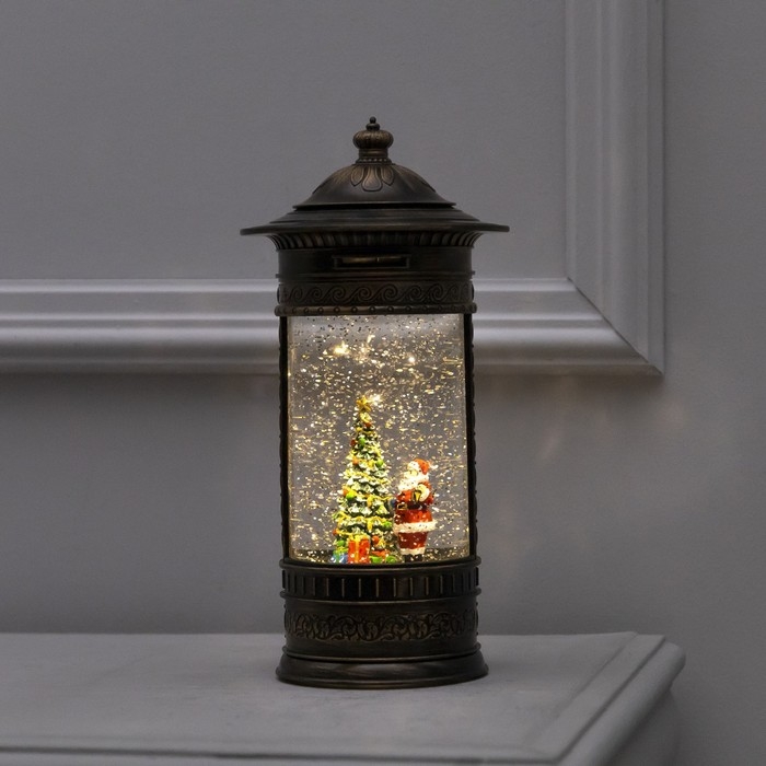 Светодиодная фигура «Фонарь с Дедом Морозом» 14 × 27 × 14 см, пластик, батарейки ААх3 (не в комплекте), USB, свечение тёплое белое Светодиодная фигура «Фонарь с Дедом Морозом» 14 × 27 × 14 см, пластик, батарейки ААх3 (не в комплекте), USB, свечение тёплое белое