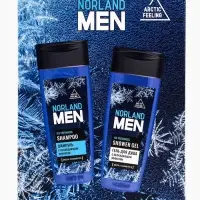 Подарочный набор мужской Norland Men Ice Freshness: гель для душа 250 мл + шампунь 250 мл