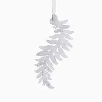 Ёлочная игрушка &laquo;Зимнее волшебство. Морозная ветвь&raquo;, 4.5&times;13 см, белый