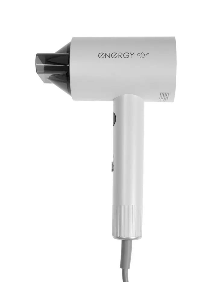 Фен Energy EN-856, 1600 Вт, 2 скорости, 3 температурных режима, ионизация, дисплей, белый Фен Energy EN-856, 1600 Вт, 2 скорости, 3 температурных режима, ионизация, дисплей, белый