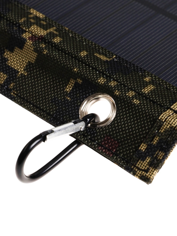 Солнечная панель для зарядки телефона, складная, 4 панели, 21 Вт, 44×16.5×0.3 см, хаки Солнечная панель для зарядки телефона, складная, 4 панели, 21 Вт, 44×16.5×0.3 см, хаки