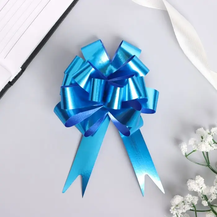 Бант - шар №3, простой, голубой Бант - шар №3, простой, голубой