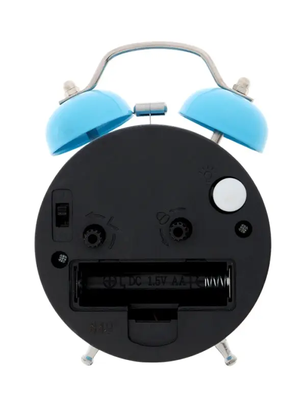Часы - будильник настольные Часы - будильник настольные "Классика", дискретный ход, 12 х 8.5 см, АА, голубые