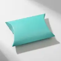 Коробочка подарочная складная «Свёрток», 12×8×3 см, цвет мятный