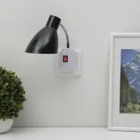 Бра в розетку &laquo;Классика&raquo; 1&times;10 Вт Е27 черный 10&times;14.5&times;25 см