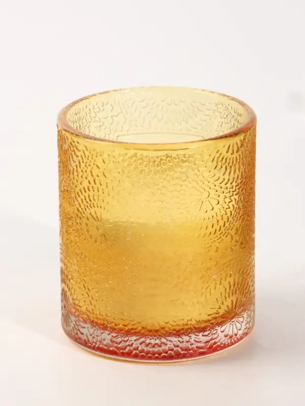 Свеча ароматическая в стекле HOME AROMA 200 г, 8.5&times;8.5&times;10 см, персик