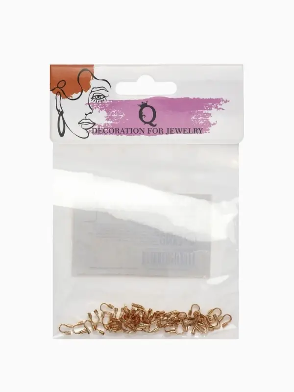 Протектор для защиты тросика 5&times;4 мм (набор 50 шт.), цвет золото