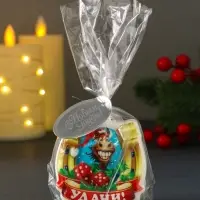 Свеча новогодняя "Подкова. Удачи" 6х2,8х6 см