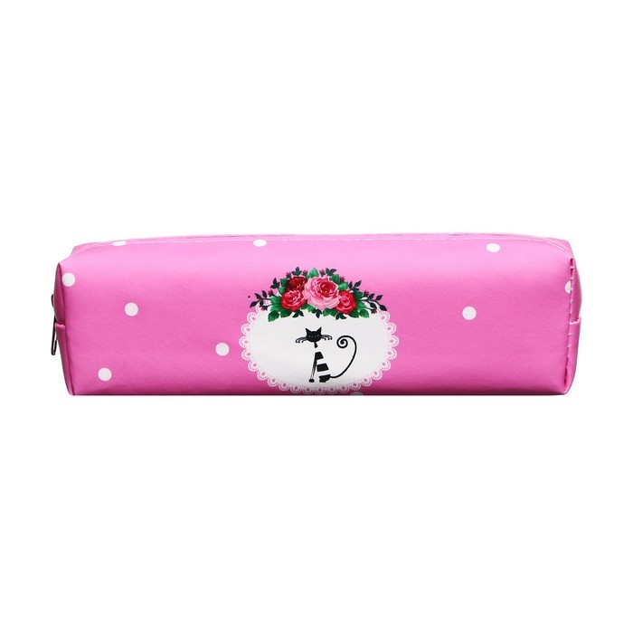 Пенал школьный Пенал школьный "Кошечка", на молнии, розовый