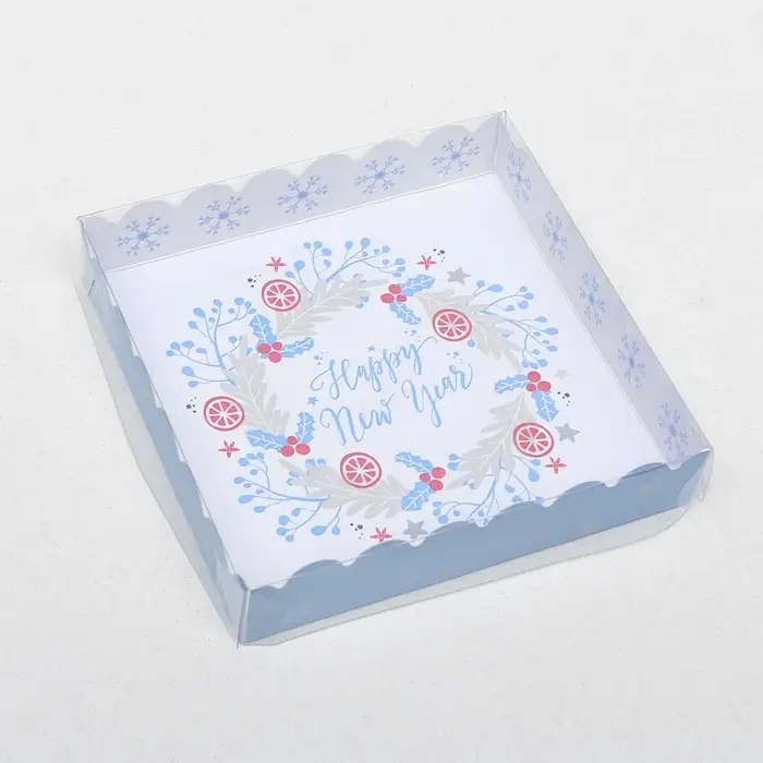 Коробочка для печенья &laquo;Счастливого Нового Года&raquo;, 15&times;15&times;3 см