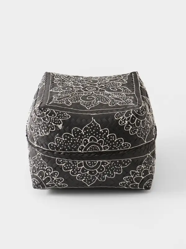 Корзинка плетёная &laquo;Бонтанг&raquo;, 24&times;24&times;15 см, бамбук, тёмная