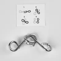 Puzzle Головоломка металлическая, лошадки стикеры,  МИКС