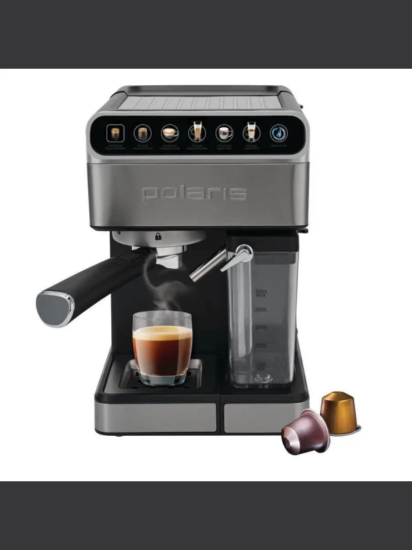 Кофеварка рожковая PCM 1540 WI-FI IQ Home с капучинатором Кофеварка рожковая PCM 1540 WI-FI IQ Home с капучинатором