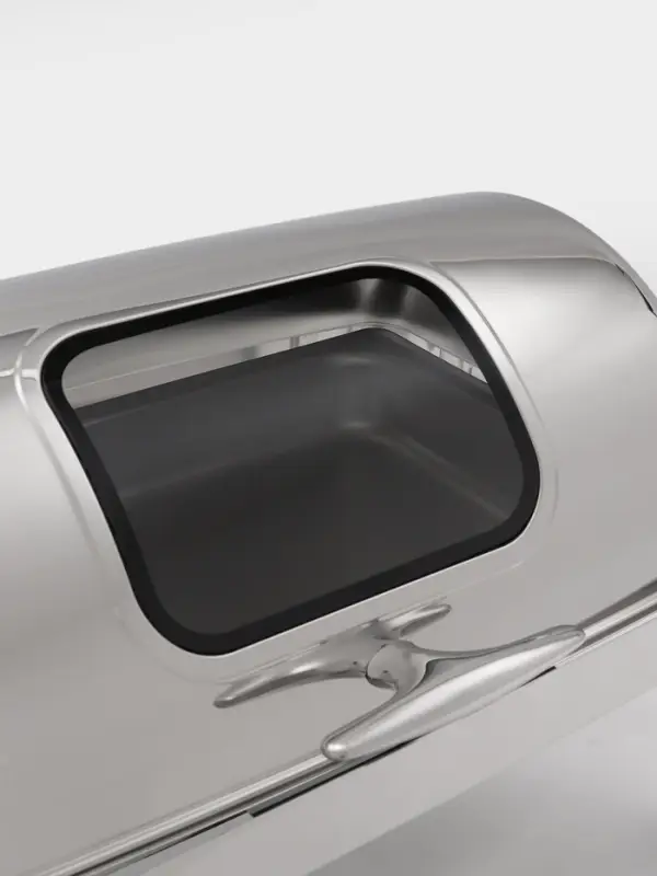 Мармит Hanna Kn&ouml;vell, 64&times;46&times;44 см, откидывающаяся крышка, с окном, нержавеющая сталь, серебристый