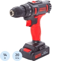 Дрель-шуруповерт акк. REDVERG Basic SD14LE/1-2 АКБ x Li-ion  (14В, 1.5 Ач)