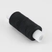 Нитки 35ЛЛ, 200 м, чёрные №6818