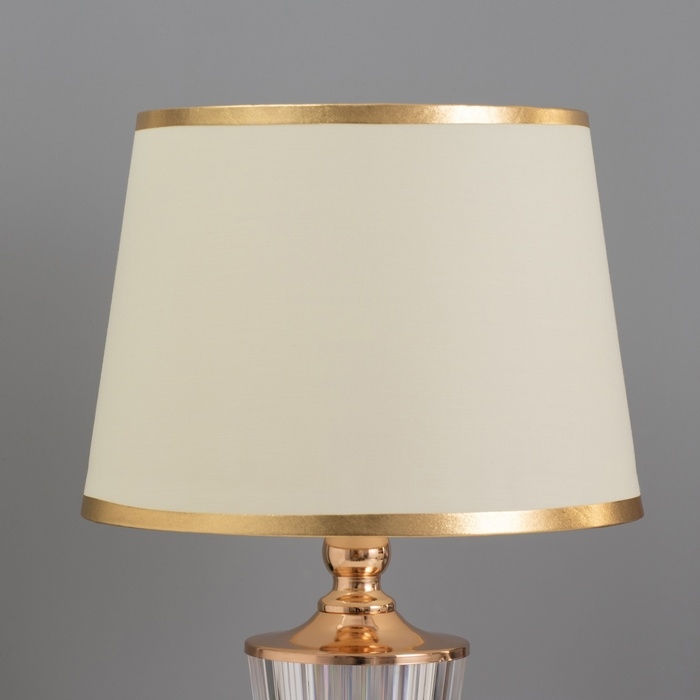 Лампа настольная Лампа настольная "Яйме" 1х40Вт Е27 1х3Вт LED золото 25х25х39см