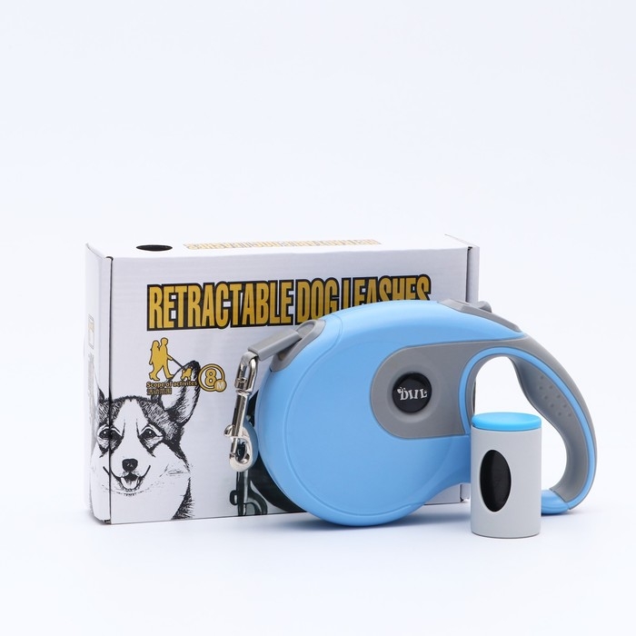 Рулетка DIIL, 8 м, до 50 кг, лента, прорезиненная ручка, голубая с серым Рулетка DIIL, 8 м, до 50 кг, лента, прорезиненная ручка, голубая с серым