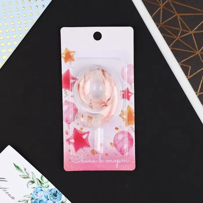 Свеча для торта, цифра «9», 5,5 х 8 см Свеча для торта, цифра «9», 5,5 х 8 см