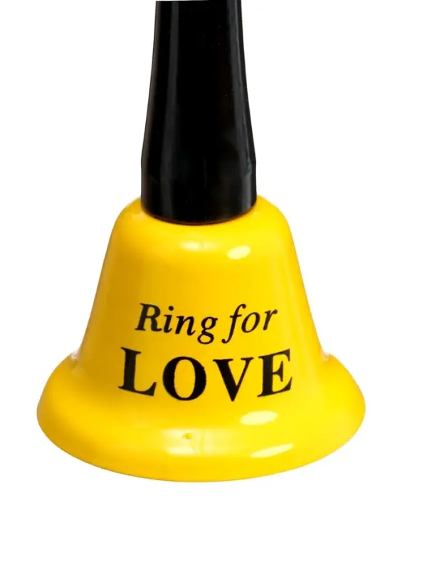 Колокольчик металлический, звонок настольный Ring for a love, 5&times;5&times;12.5 см, МИКС