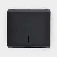 Диспенсер для бумажных полотенец в листах Stölz, 28.5×26.5×10 см, нержавеющая сталь, чёрный Диспенсер для бумажных полотенец в листах Stölz, 28.5×26.5×10 см, нержавеющая сталь, чёрный