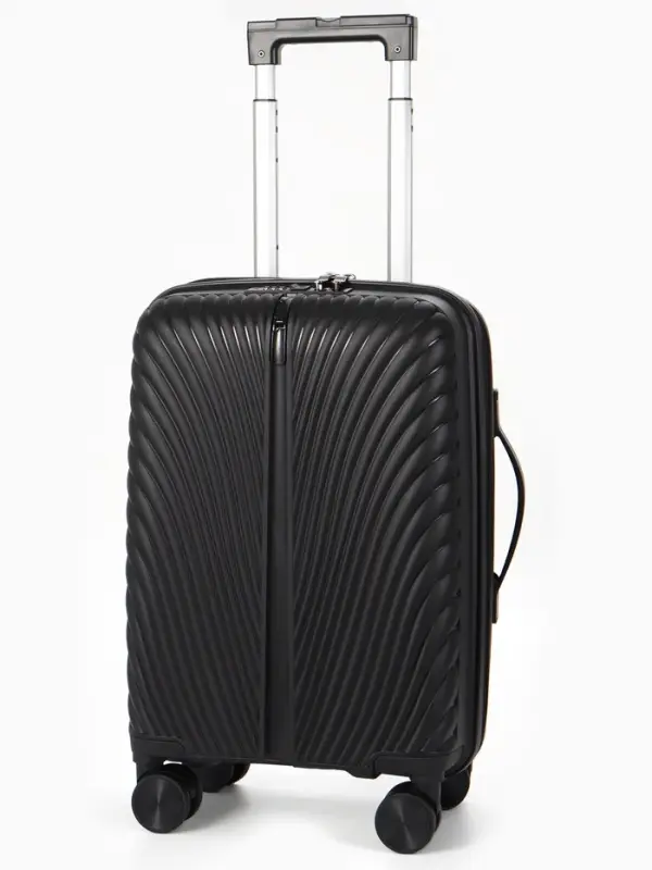 Чемодан на съёмных колёсах, 18", кодовый замок, 33&times;16&times;49 см, чёрный