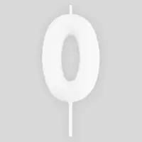 Свеча для торта, цифра «0», светится в темноте, 3,8 х 8 см