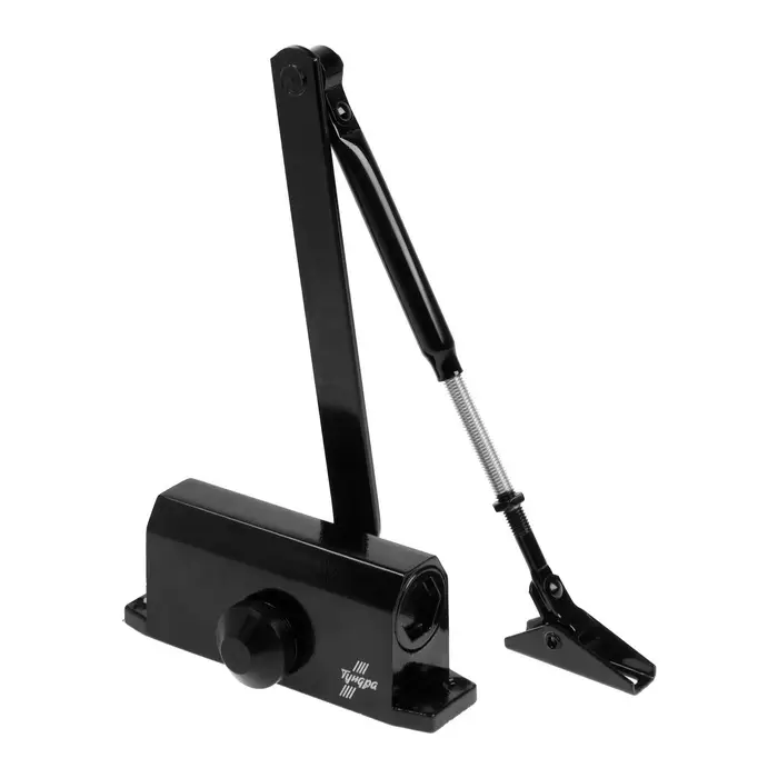 Доводчик дверной ТУНДРА d=40BL, от 25-40 кг, черный