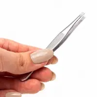 Пинцет для бровей профессиональный, прямой, узкий, 9 см