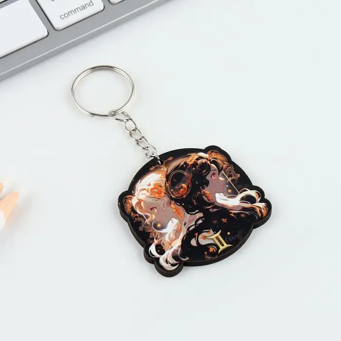 Брелок для ключей деревянный «Близнецы», 4,5 х 6 см Брелок для ключей деревянный «Близнецы», 4,5 х 6 см