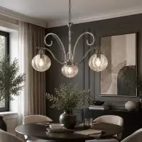 Люстра BayerLux &laquo;Харми&raquo;, 3хE27, 40 Вт, серебристая, 58&times;58&times;41 см