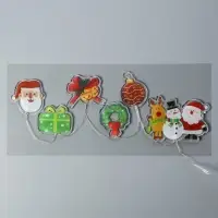 Светодиодная наклейка на окна &laquo;Праздничные элементы&raquo;, 0.5 м, 6 LED, от батареек CR2032&times;2, свечение тёплое белое