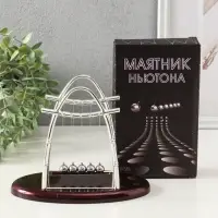 Маятник настольный антистресс &laquo;Шары Ньютона. Колыбель техно&raquo;, овал, 18&times;11&times;14 см