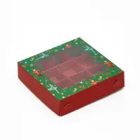 Коробка под 9 конфет новогодняя &laquo;Щелкунчик&raquo;, 14.5&times;14.5&times;3.5 см