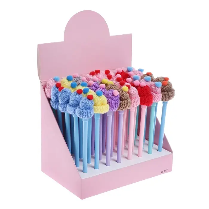 Ручка - прикол гелевая Calligrata «Шапочка», стержень синий, МИКС Ручка - прикол гелевая Calligrata «Шапочка», стержень синий, МИКС