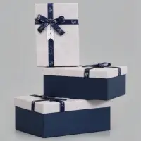 Набор подарочных коробок 3 в 1 прямоугольные 23&times;16&times;9.5 21&times;14&times;8.0 19&times;12&times;6.5 см