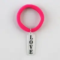 Резинка для волос «Love» с акриловым доп.элементом
