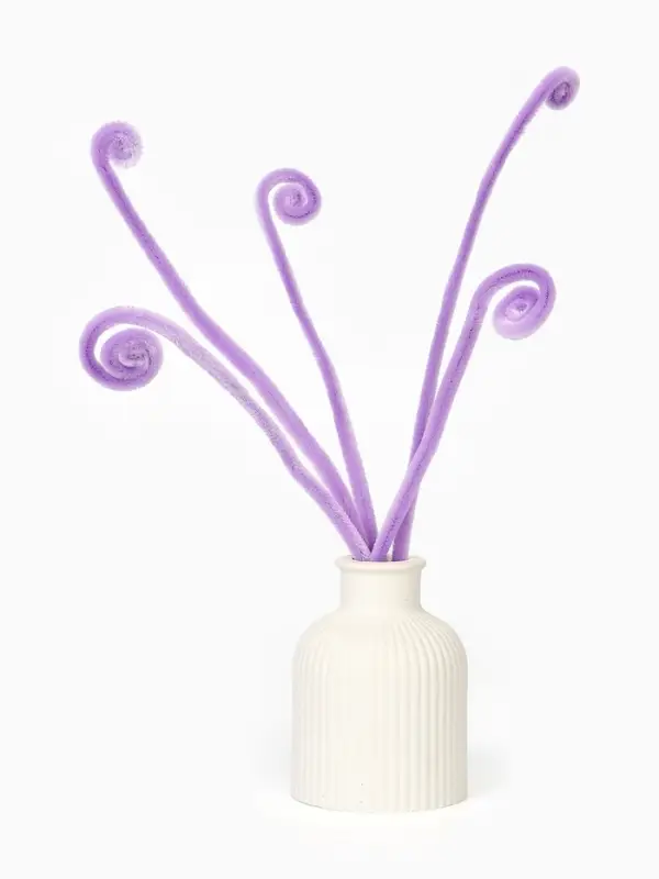 Синельная проволока, набор 100 шт, размер 1 шт 30х0,8 см, цвет сиреневый Синельная проволока, набор 100 шт, размер 1 шт 30х0,8 см, цвет сиреневый