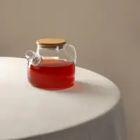 Чайник заварочный тм VETTA Эко, стекло, бамбуковая крышка,  1000мл