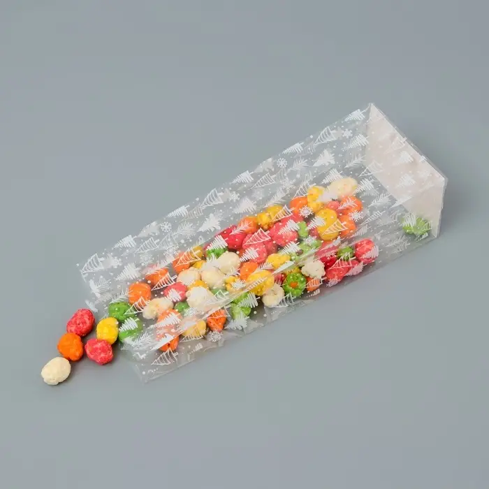 Пакет подарочный новогодний с жёстким дном 6×8×23 см Пакет подарочный новогодний с жёстким дном 6×8×23 см