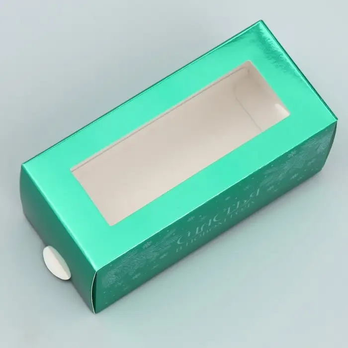 Коробочка для макарун «Счастья в новом году», 12 х 5.5 х 5.5 см Коробочка для макарун «Счастья в новом году», 12 х 5.5 х 5.5 см