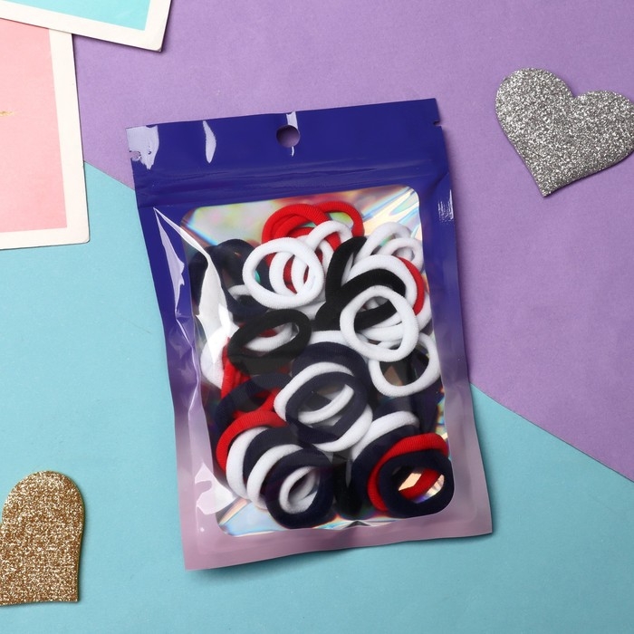 Резинка для волос Резинка для волос "Спорт" (набор 50 штук) 2,5 см, микс