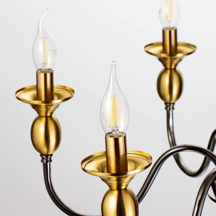 Люстра Люстра "Энни" 6х40Вт Е14 латунь 69х69х44 см BayerLux