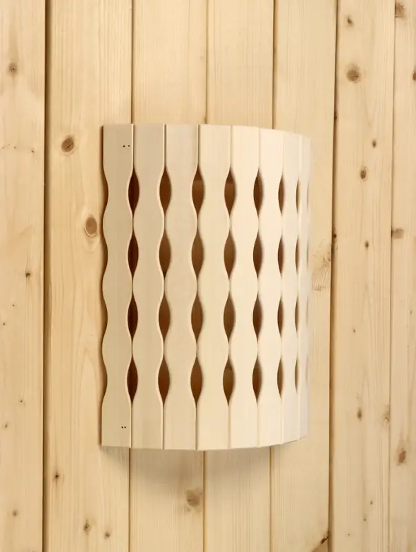 Абажур для бани и сауны &laquo;Косичка&raquo;, липа, 31&times;27&times;10.5 см, настенный, угловой, &laquo;Добропаровъ&raquo;
