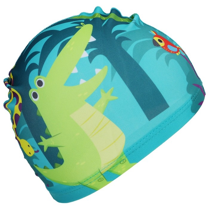 Шапочка для плавания детская «На волне» «Африка», тканевая, обхват 46-52 см