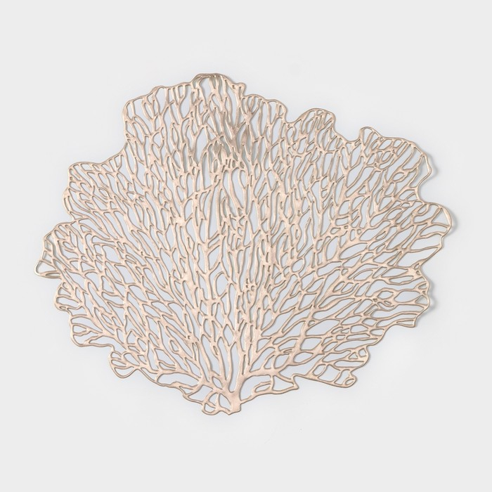 Салфетки сервировочные на стол Доляна «Кораллы», 4 шт, 48×39 см, цвет золотой Салфетки сервировочные на стол Доляна «Кораллы», 4 шт, 48×39 см, цвет золотой