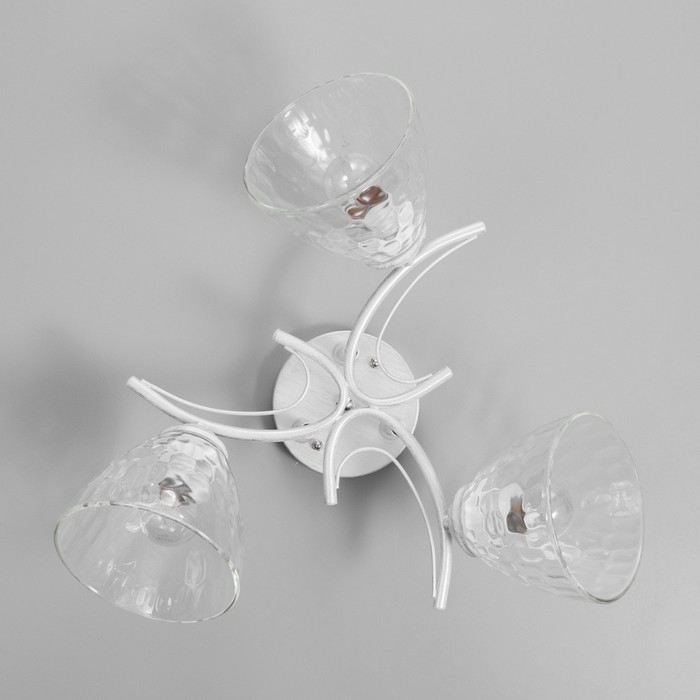 Люстра Люстра "Риана" 3х40Вт Е27 Белый, серебро 50х50х23см