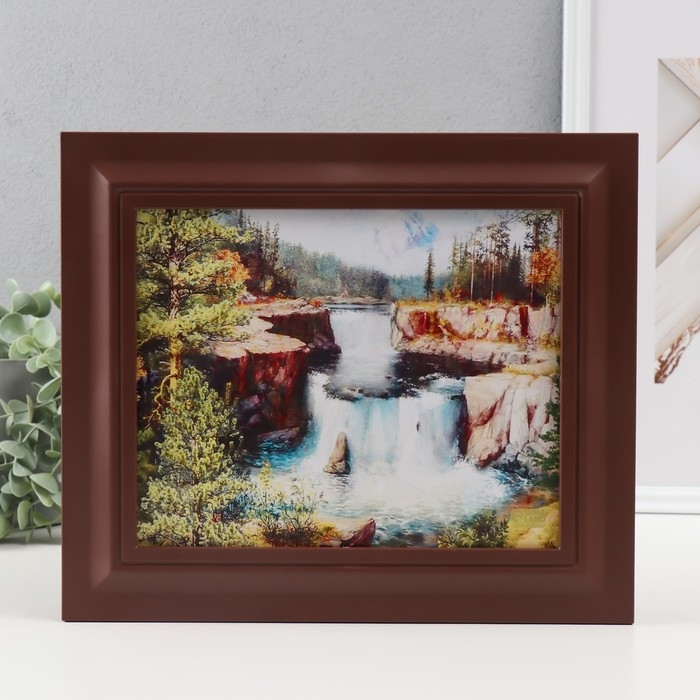 Ключница закрытая Ключница закрытая "Пейзаж" 26,5х31,5 см Орех